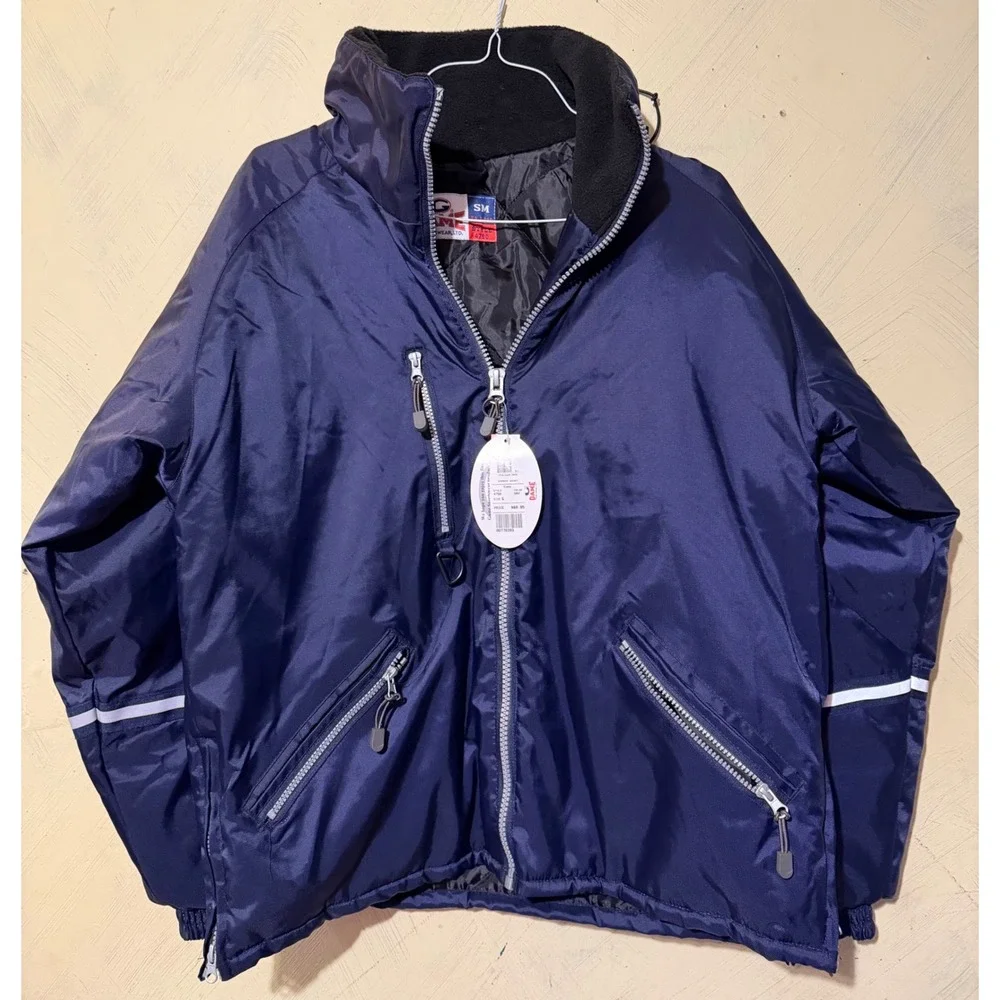 Game Sportswear 4750 Navy Blue Three Season Jacket Reflective Workwear Mens SM